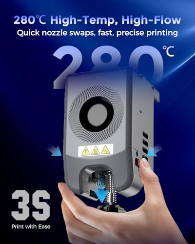 FLASHFORGE 3D Printer AD5M, CoreXY 600mm/s High-Speed Printer with 1-Click Auto Leveling, High-Temp Direct Drive Extruder, 3s Quick-Swap Nozzle, 220×220×220mm Build Volume