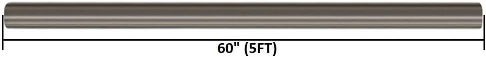 Stainless Steel Straight Exhaust Pipe (2.5" inch OD 5' feet long) Pack of 2