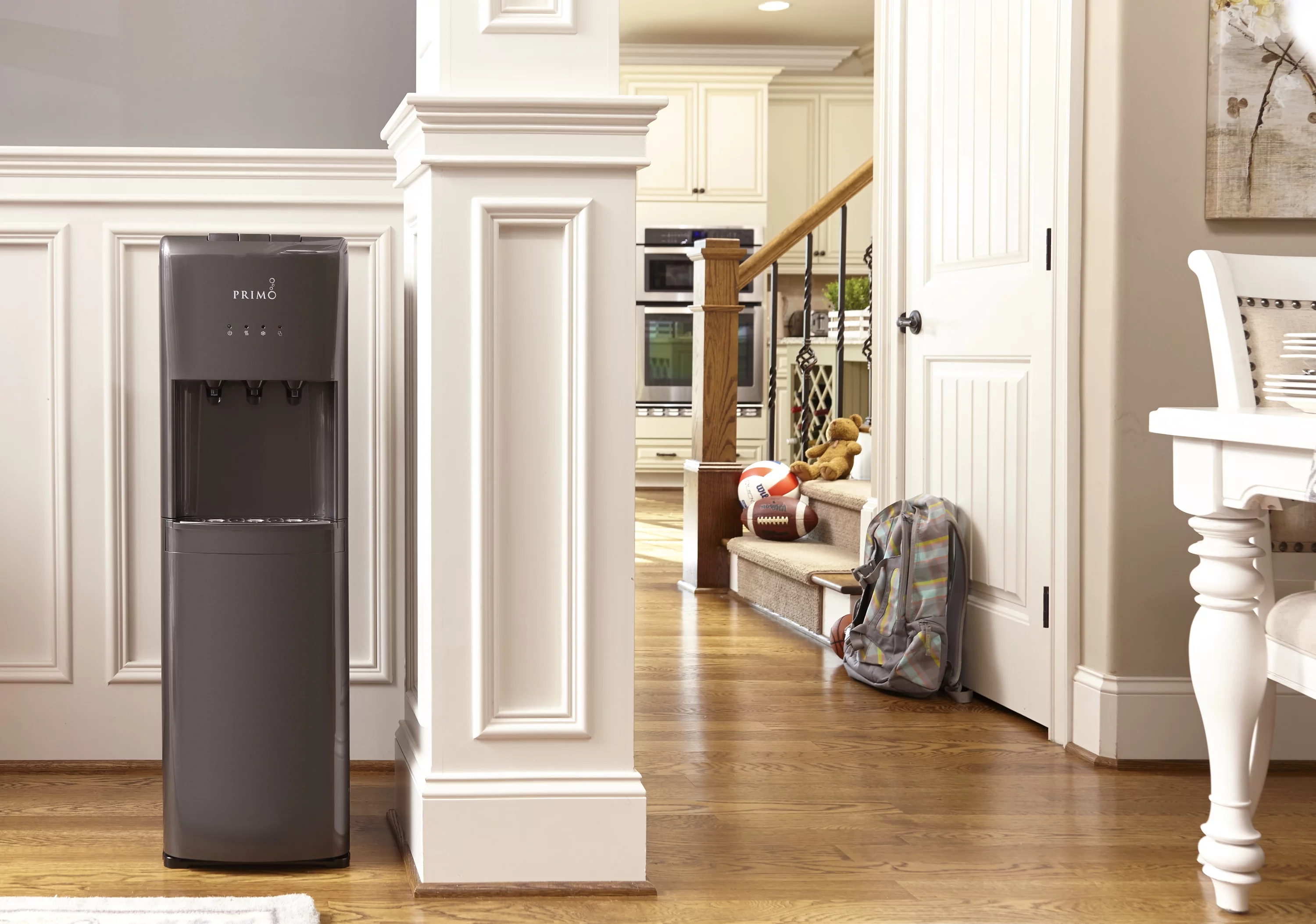 Primo Water Deluxe Bottom Loading Hot/Cool/Cold Water Dispenser, Pewter, Model 601089