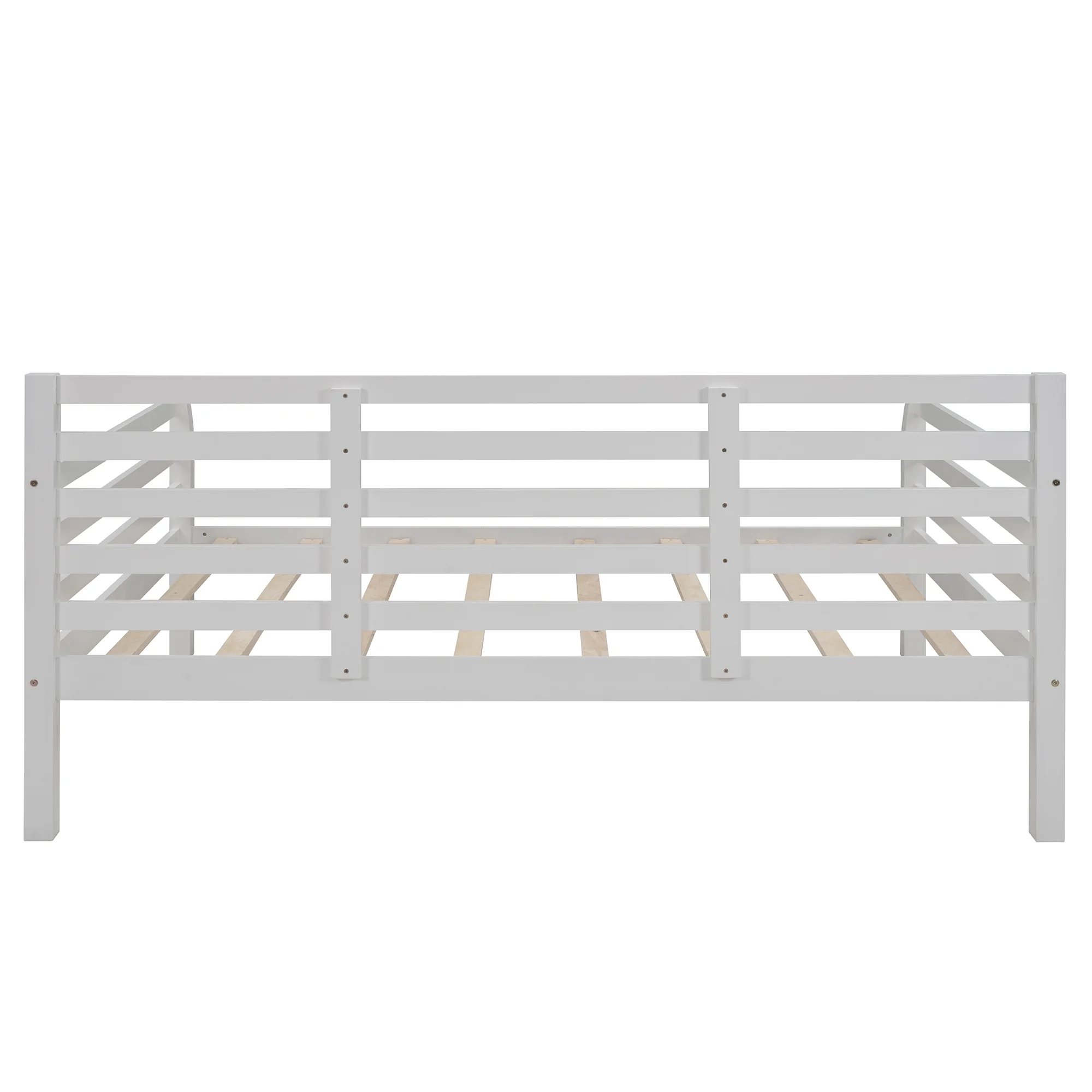 Dawn Whisper Wooden Full Size Daybed with Clean Lines, White