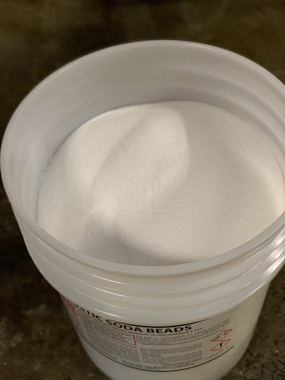 Sodium Hydroxide (Caustic Soda Beads) - 40 lb pail