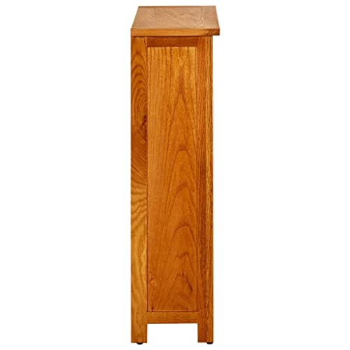 Multifunctional Bookcase Bedroom bookcase3-Tier Bookcase 27.6"x8.9"x32.3" Solid Oak WoodSuitable for Bedroom Living Room