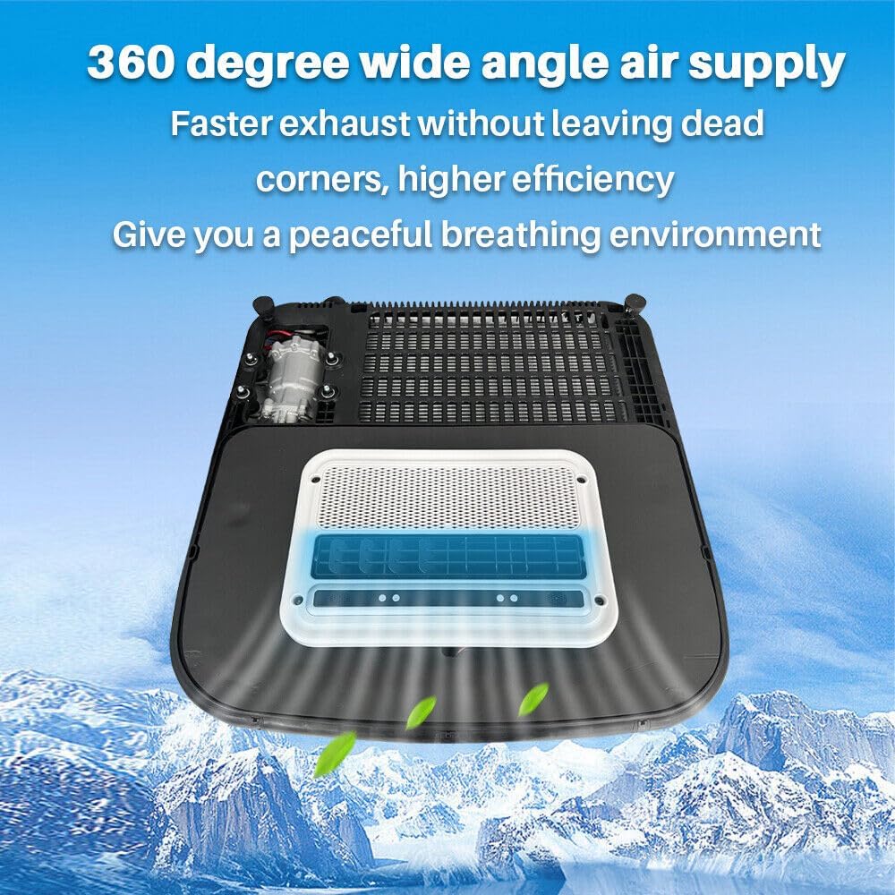 RV 12V Air Conditioner Electric Rooftop AC Unit fit RV Caravan Trailer Cooling