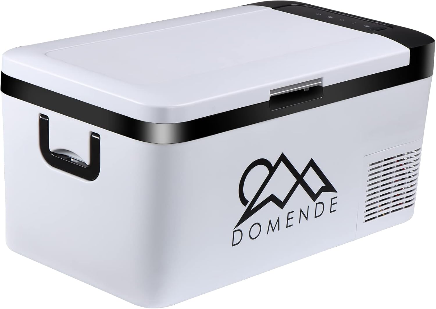 Domende 12 volt Refrigerator Portable Freezer Fridge Electric Cooler (-4℉-68℉) with 12/24V DC & 110V AC Cord for Car, RV, Truck, Van, Boat for Camping, Travel, Fishing Outdoor