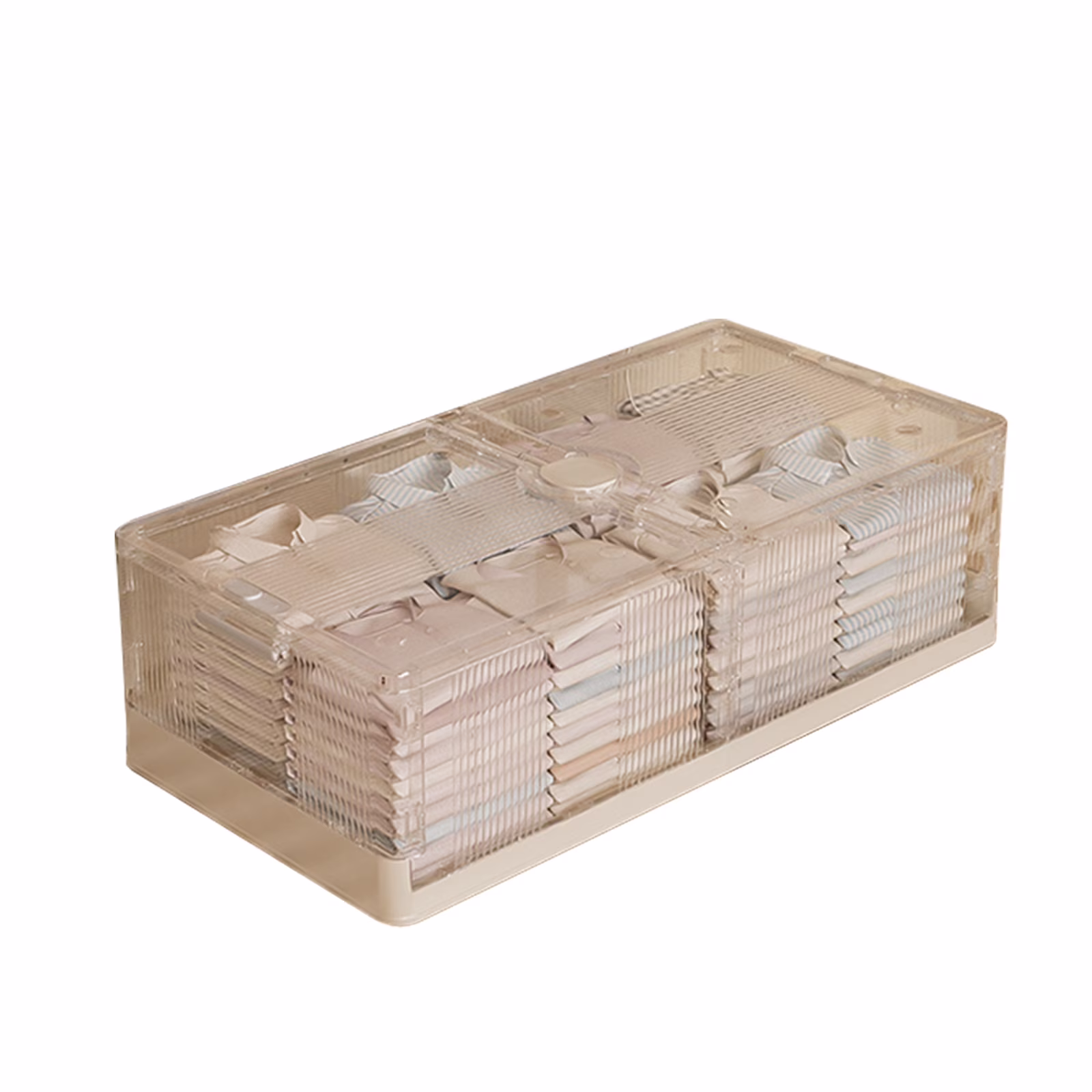 14gal Under Bed Storage Containers - 2 Pack,Stackable Storage Bins with Wheels,Large Capacity Transparent Organizer for Space Saving,Ideal for Clothes, Toys