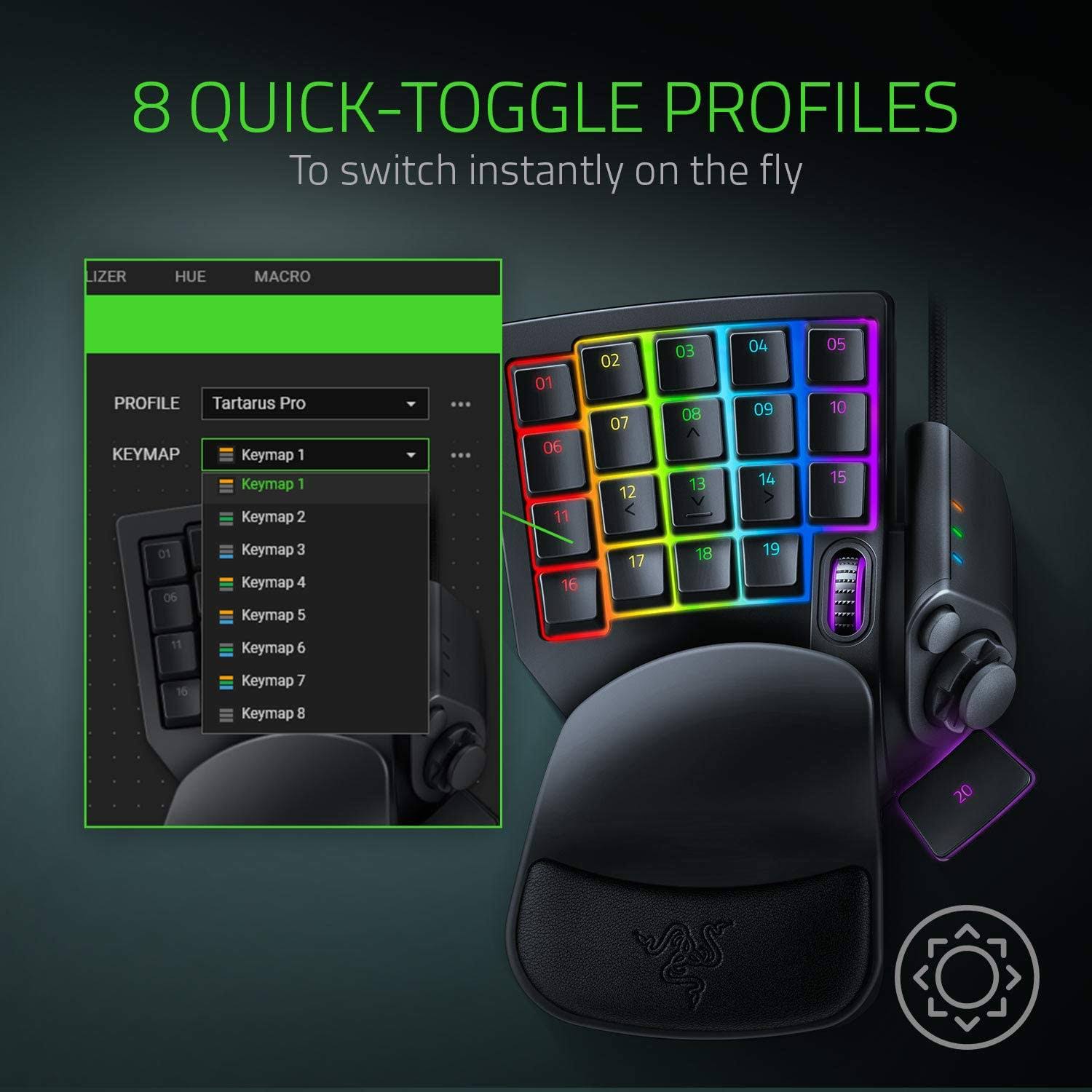 Razer Tartarus Pro Gaming Keypad Black – Analog Optical