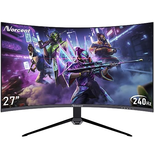 Norcent Monitor for Home and Business LED Display Full HD 1080P 75Hz 178 Degree Viewing Angle HDMI VGA Thin Frame VESA Mountable
