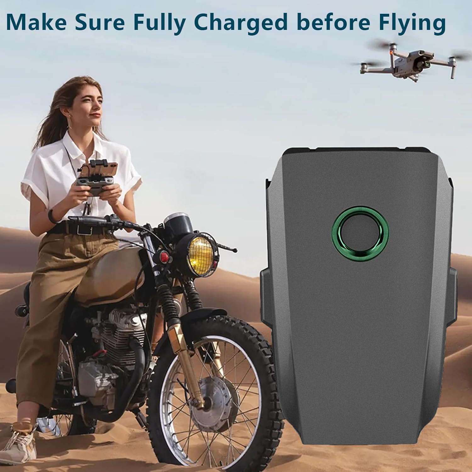 Mavic 2 Pro Battery, 3850mAh 15.4V Intelligent Flight Battery for DJI Mavic 2 Pro, 30Mins Max Flight Time Battery for DJI Mavic 2 Zoom Drone