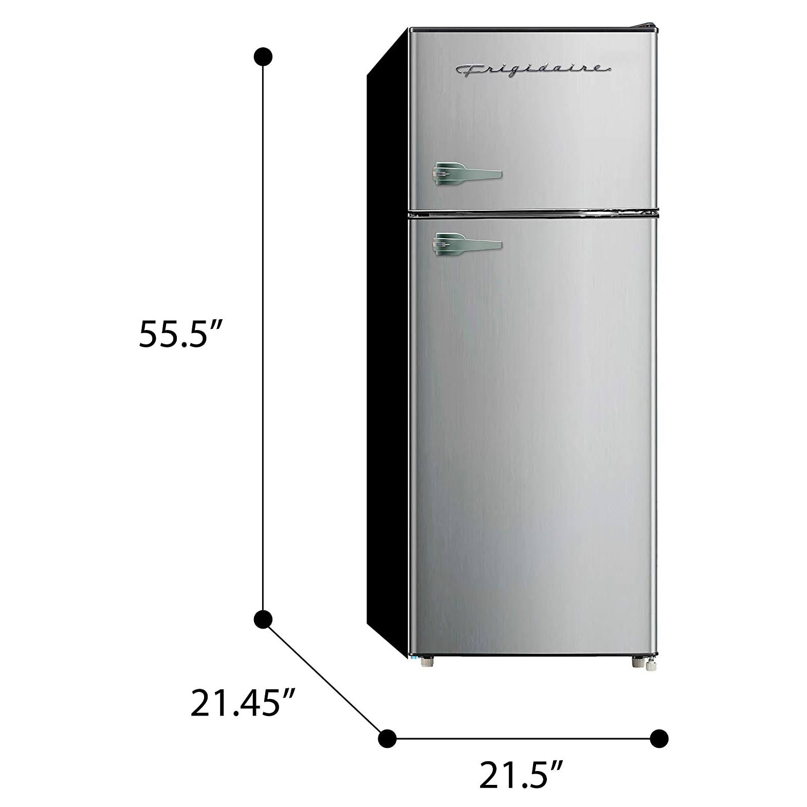 Frigidaire 7.5 Cu. ft. Retro Refrigerator, efr751, Platinum Design, Size: 7.5