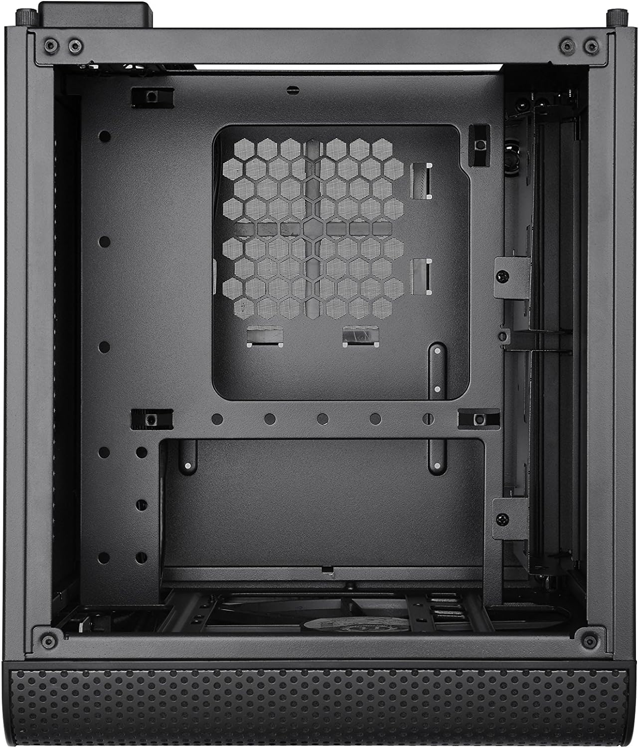 Thermaltake Core V1 SPCC Mini ITX Cube Gaming Computer Case Chassis, Interchangeable Side Panels, Black Edition, CA-1B8-00S1WN-00