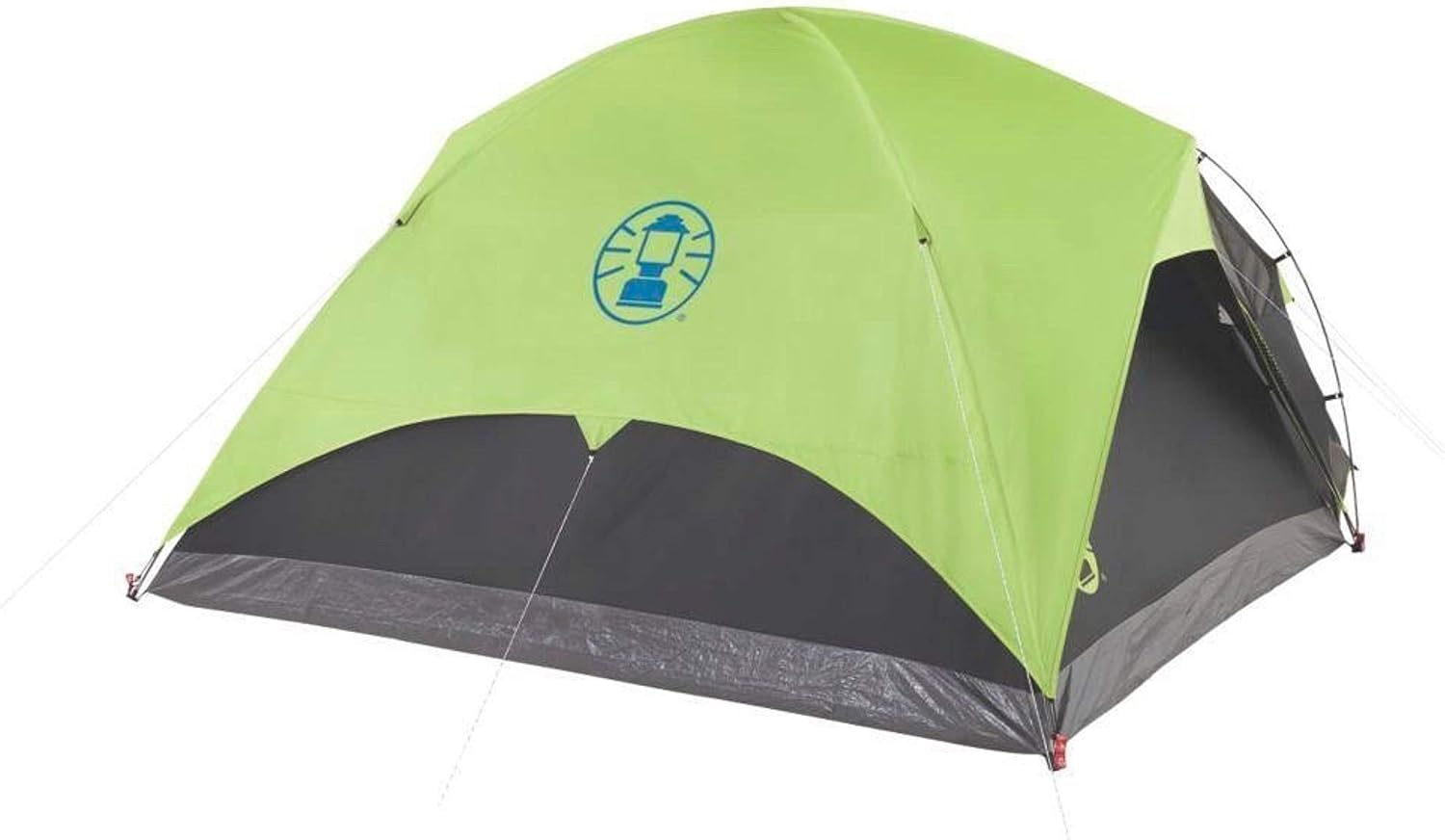 Coleman Carlsbad Dark Room Camping Tent with Screened Porch, 4/6 Person Tent Blocks & Camp Chair with 4-Can Cooler | Folding Beach Chair with Built in Drinks Cooler | Portable Quad Chair