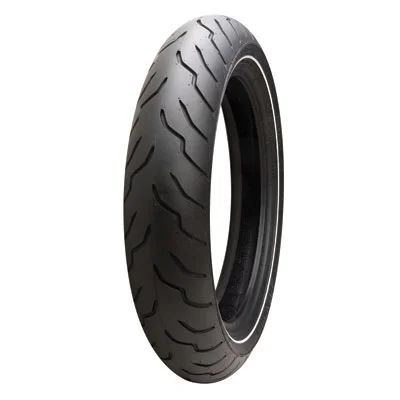 Dunlop American Elite Front Motorcycle Tire MT90B-16 (72H) Narrow White Wall for Harley-Davidson Electra-Glide Standard FLHT (ABS) 2008