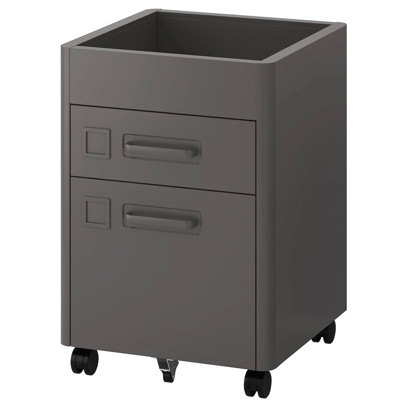 IKEA - ID?SEN Drawer Unit on Casters, Dark Gray, 16 1/2x24