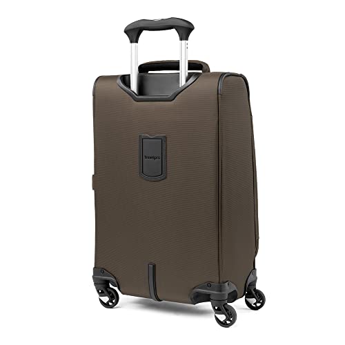 Travelpro Maxlite 5 Softside Expandable Carry on Luggage with 4 Spinner Wheels, Lightweight Suitcase, Men and Women, International, Slate Green, Carry on 19-Inch