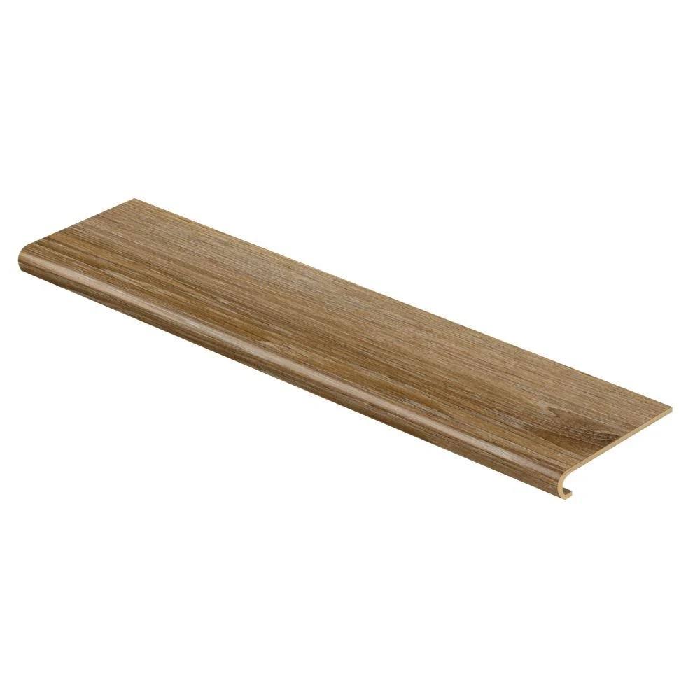 Cap A Tread Woodacres Oak/Deerbrook Trail 94 in. L x 12-1/8 in. W x 1-11/16 in. T Vinyl Overlay to Cover Stairs 1 in. Thick