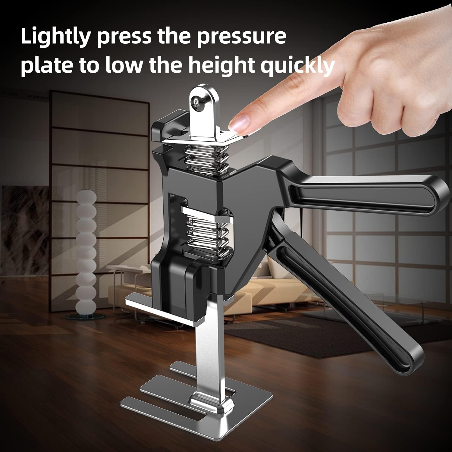Labor Saving Arm ,Effort Elevator Jack 2Packs Door Panel Lifting Cabinet Jack,Drywall Lift Up to 308 Lb, Board Lifter, Wall Tile Height Adjuster Furniture Jack Pack of 2
