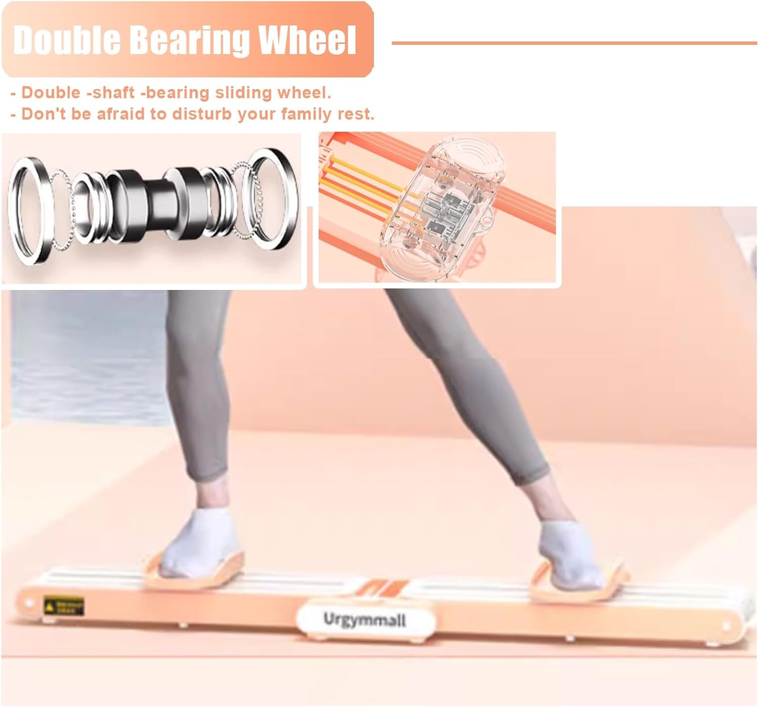 Indoor Leg Exercise Equipment Machine for Blood Circulation, 2 in 1 Ski Exercise Machine Strength Training Leg Machine, Foldable Slimmer