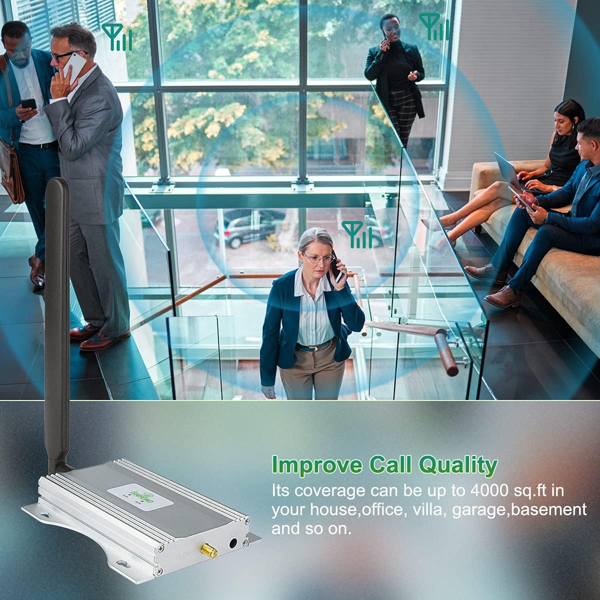 AT&T Cell Phone Signal Booster ATT Signal Booster T-Mobile 5G 4G LTE Band12/17 Signal Booster for Cell Phone AT&T Cell Signal Booster Amplifier Repeater ATT Cell Booster for Home Yagi Antennas Kits
