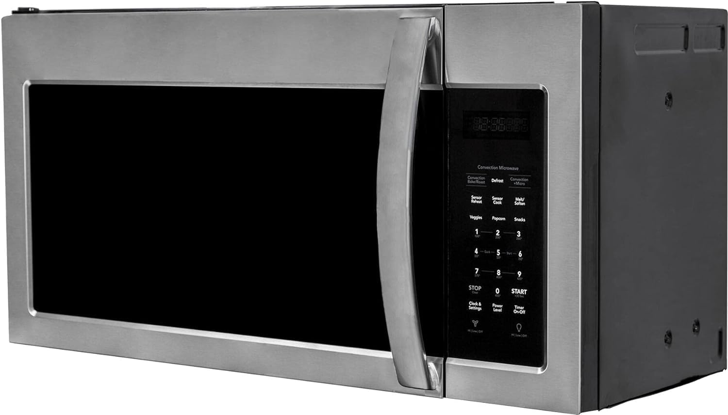 Stainless Steel Over the Range Microwave Oven with Child Lock and Auto Cooker, Built in Microwave Saves Kitchen Countertop Space, 1000 Cooking Watt, 300 CFM Vent Fan, 10 Power Levels