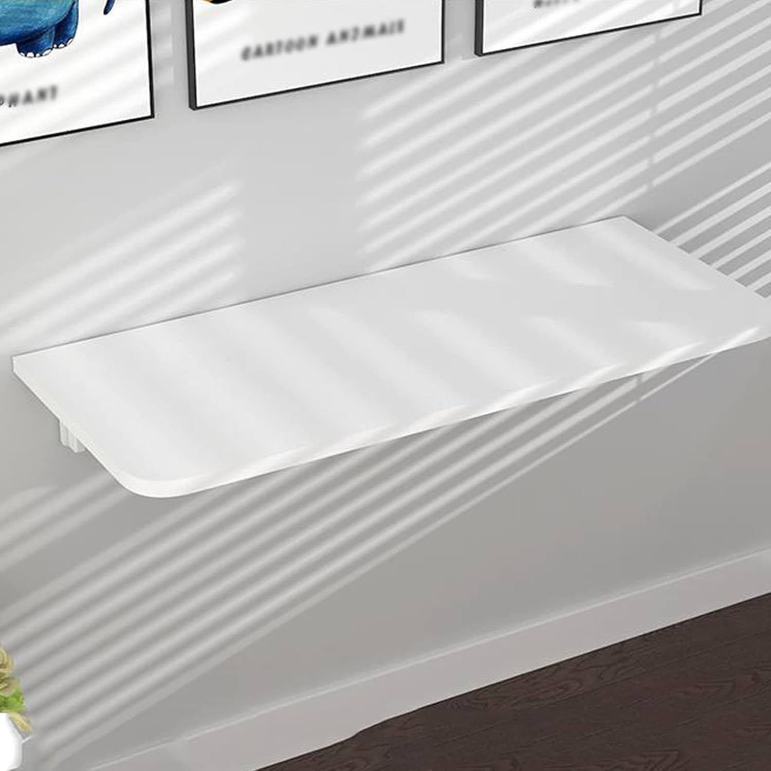 Wall-Mounted,Floating Wall Desk,Drop-Leaf Floating Computer Desk Dining Table for Home Kitchen Office,C-50 * 40cm Fashionable