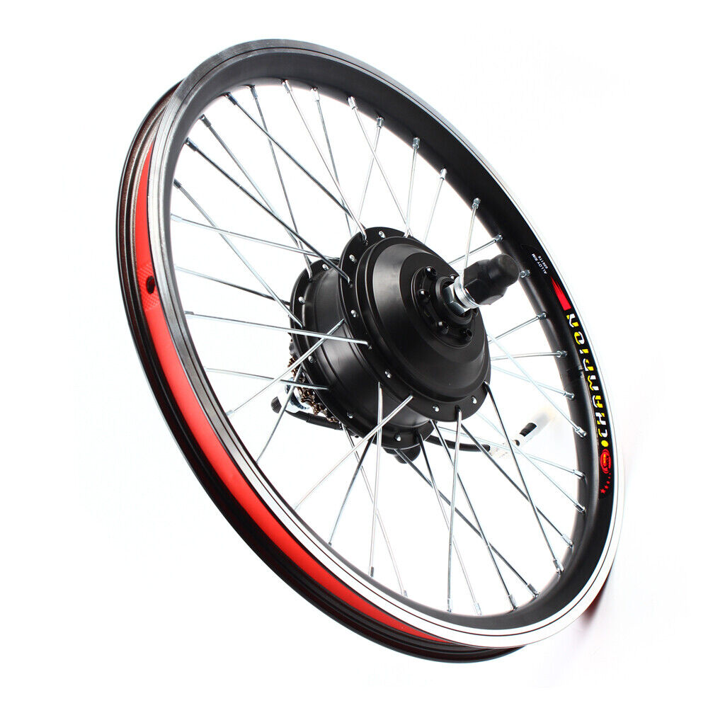 Fichiouy 20'' E-Bike Rear Wheel Motor Hub Electric Bicycle Motor Conversion Kit 36V 250W