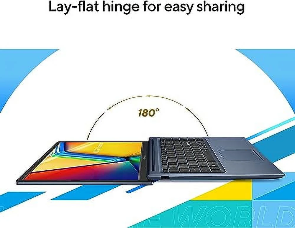ASUS Vivobook 15 Laptop, 15.6" FHD Display, Intel Core i3-1215U Processor, 16GB RAM, 1TB SSD, Intel UHD Graphics, Student & Business, Thin and Light, Wi-Fi, Windows 11 Home in S Mode, Quiet Blue