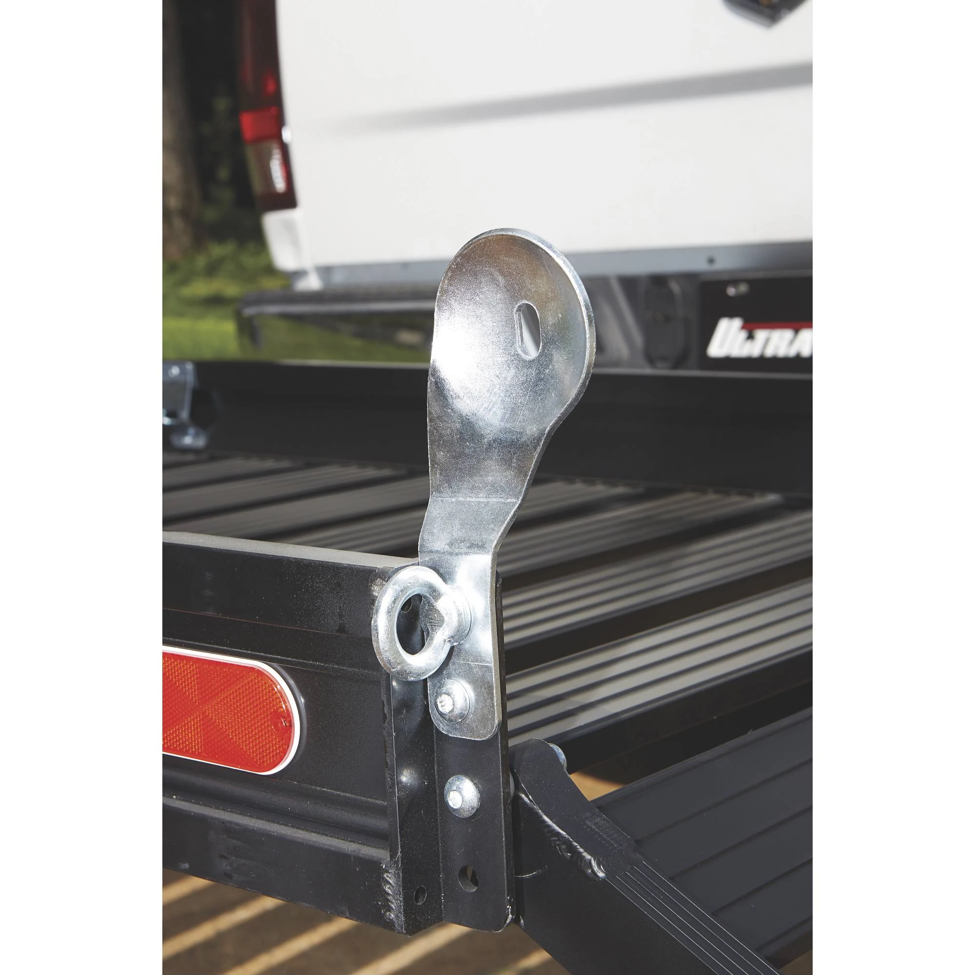 Ultra-Tow Aluminum Hitch Cargo Carrier with Ramp - 500-Lb. Capacity, Black, 60inch x 30inch x 4inch