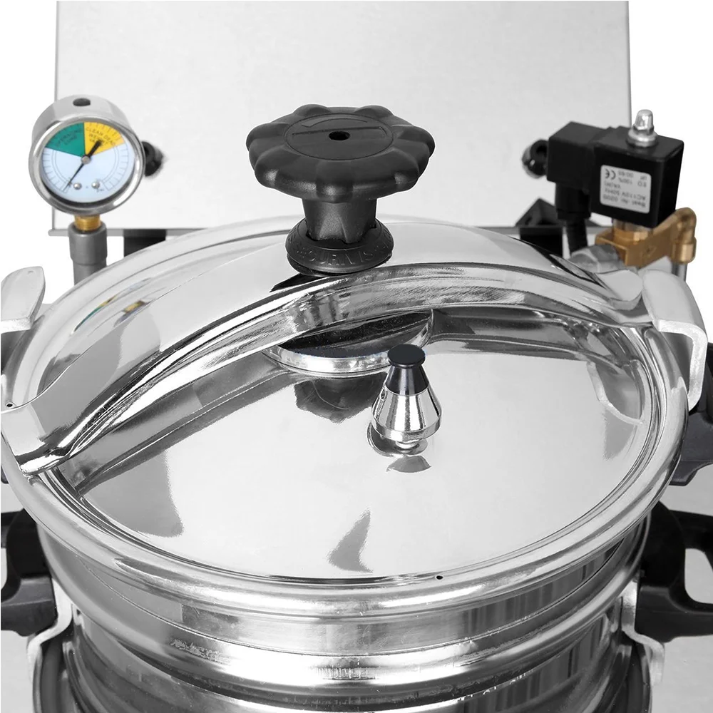 INTBUYING 16L Electric High Pressure Fried Chicken Stove Stainless Steel