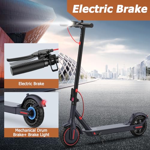 E Scooter for Adults 19-22 MPH 350/500W Motor 281/441Wh Battery,8.5"/10" Tires,Motorized Scooter Up to 22 Miles Range, Foldable Scooter with Double Shock Absorption/Bearing 265 LBS/APP Control