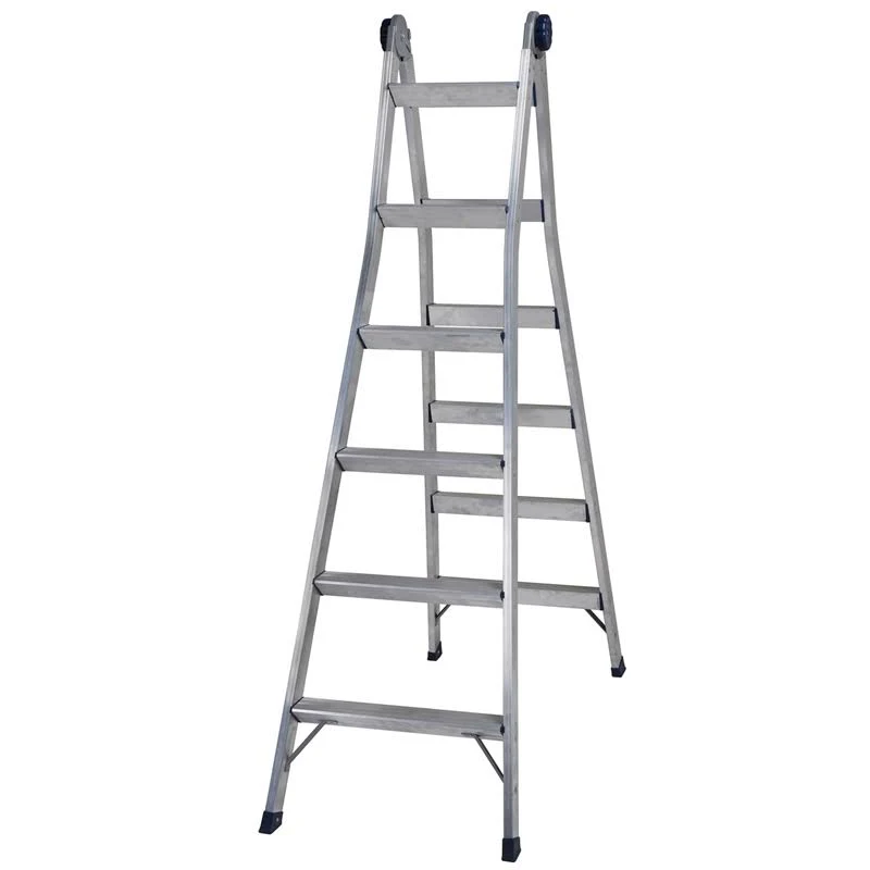 Cosco 2-in-1 Aluminum Step and Extension Ladder with 12& Max Reach