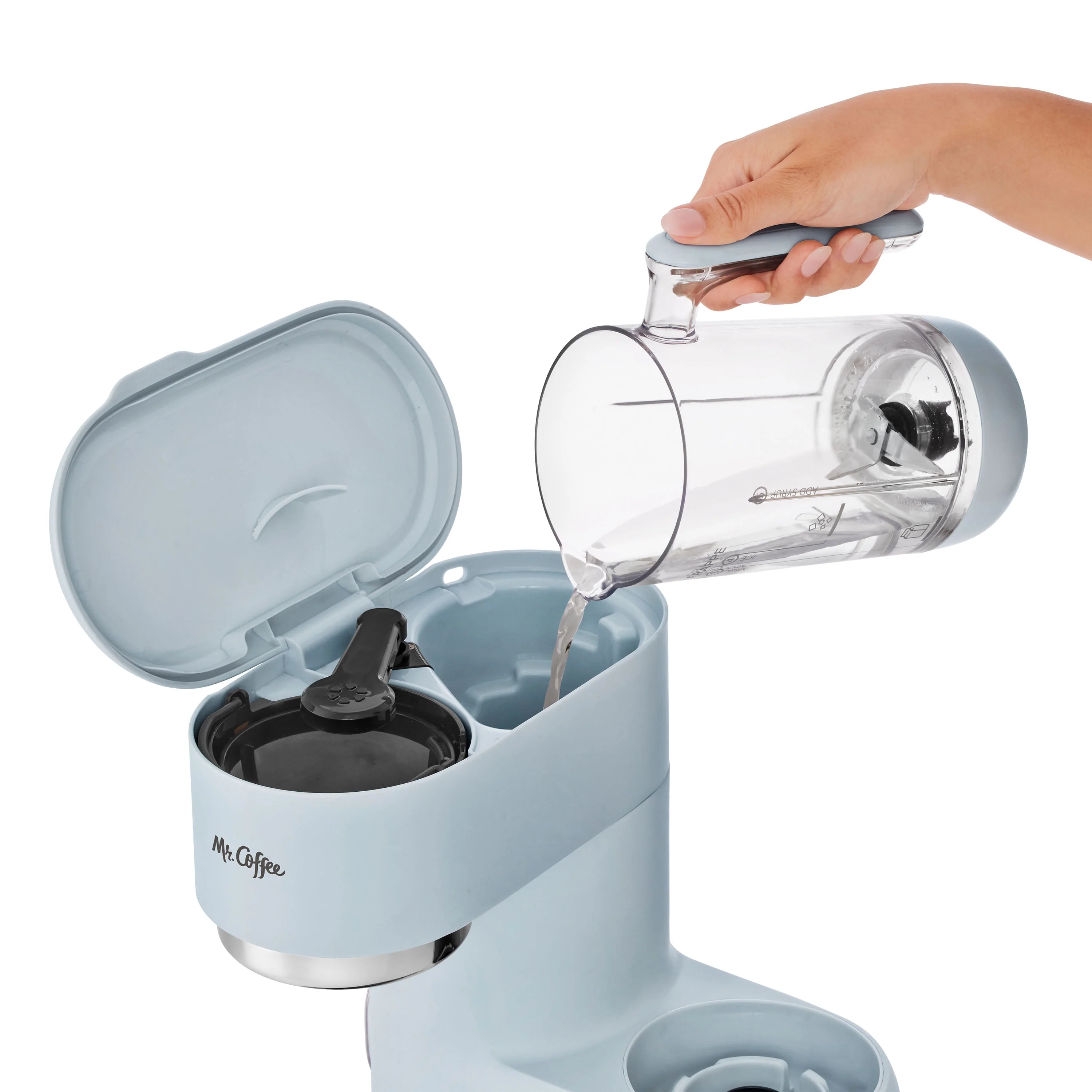 Mr. Coffee Frappe Hot and Cold Single-Serve Coffee Maker - Light Gray