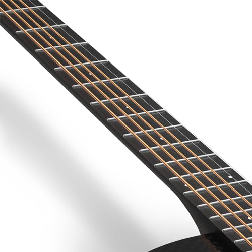 Enya X4 PRO Carbon Fiber Acoustic Electric Guitar, 41-Inch Full Size Cutaway Design, AcousticPlus Pickup System with Built-in Effects & Tuner, Includes Deluxe Hard Case, Leather Strap, Cable