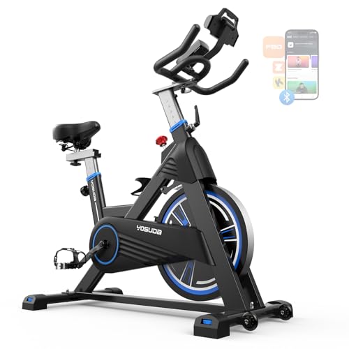 YOSUDA PRO Magnetic Exercise Bike 350 lbs Weight Capacity - Indoor Cycling Bike Stationary with Comfortable Seat Cushion, Silent Belt Drive