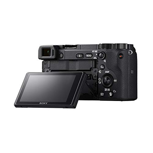Sony Alpha a6400 Mirrorless Camera: Compact APS-C Interchangeable Lens Digital Camera with Real-Time Eye Auto Focus, 4K Video, Flip Screen & 16-50mm Lens - E Mount Compatible - ILCE-6400L/B, Black