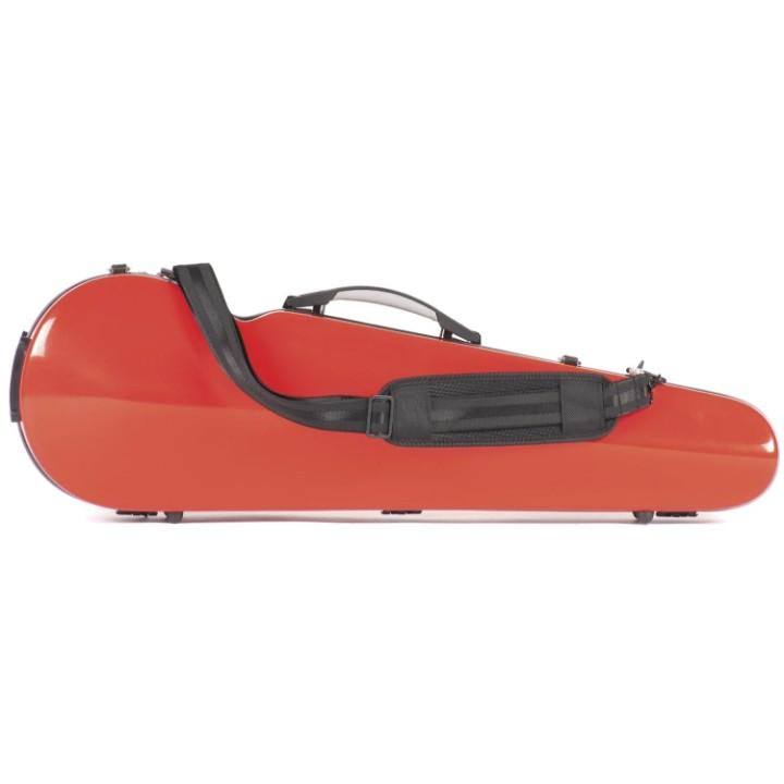 Howard Core Contoured Fiberglass Red Violin Case
