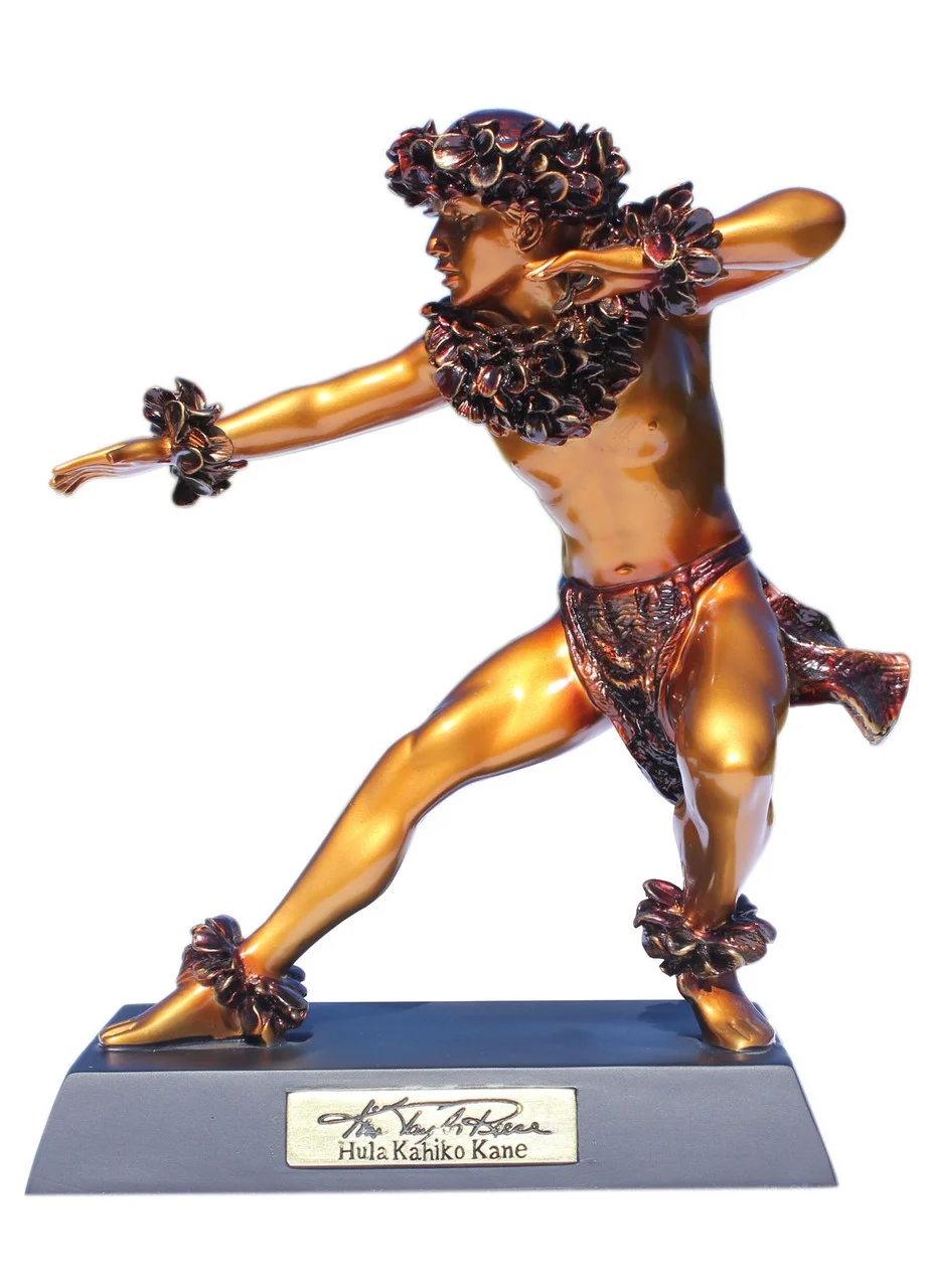 "Kane Kahiko" Hawaiian Hula Dancer - Kim Taylor Reece Statue | #ktr696933125059