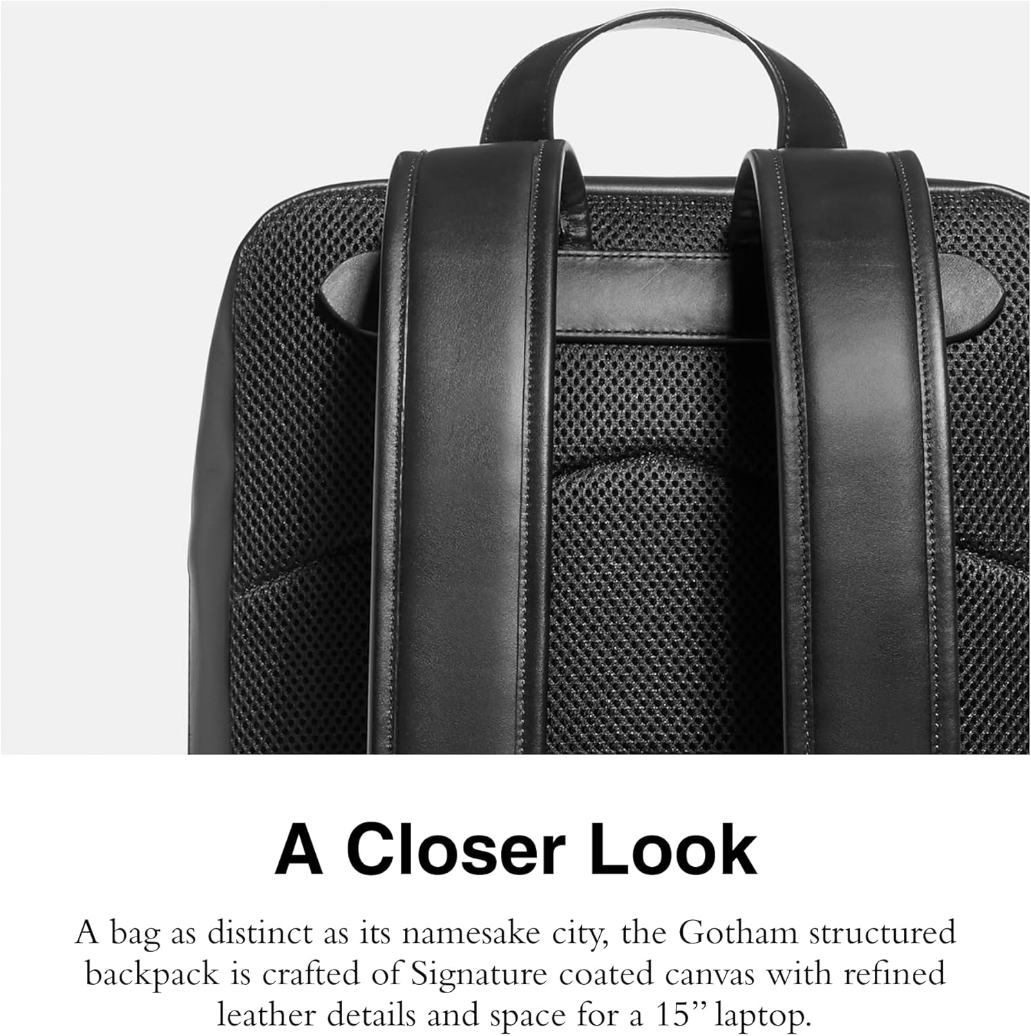 COACH Men's Signature Gotham Backpack, Charcoal/Black, Standard