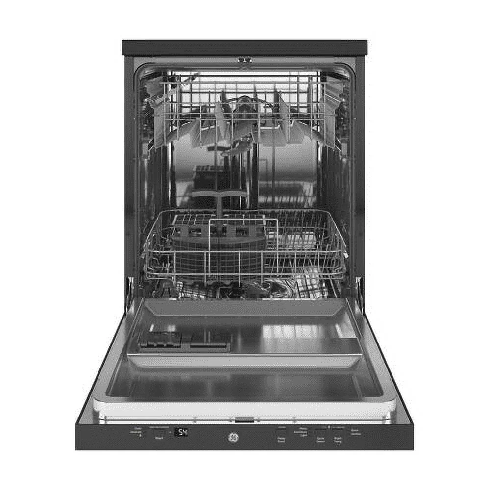 GE APPLIANCES GPT225SGLBB GE(R) 24 Stainless Steel Interior Portable Dishwasher with Sanitize Cycle