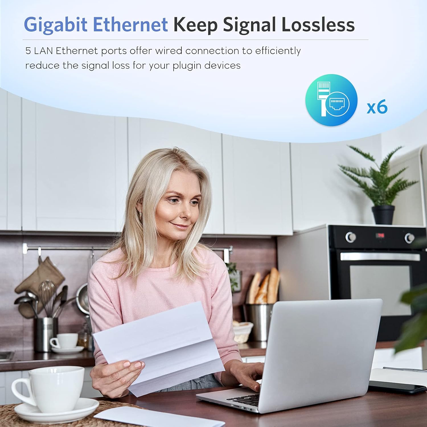 Mesh WiFi System - up to 6000 sq. Ft and 90 Devices Whole Home Coverage, 1200Mbps WiFi Mesh Network, WiFi Router/Extender Replacement, Gigabit Ports, Easy Setup, Parental Control (3 Pack)