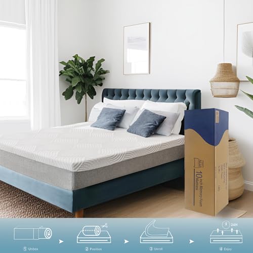 Twin Mattress 6 Inch Memory Foam Mattress Bed in a Box,Mediumu Firm Cooling Gel Green Tea Twin Size Mattress with Breathable Soft Fabric Cover CertiPUR-US colchones twin Pressure Relief
