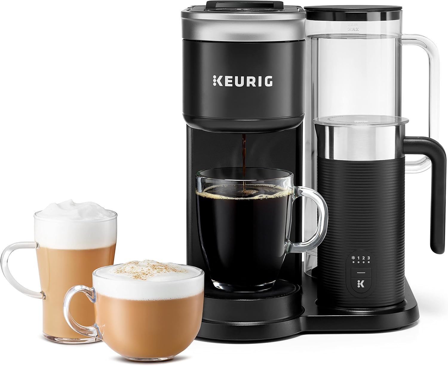 Keurig K-Cafe SMART Single Serve K-Cup Pod Coffee, Latte and Cappuccino Maker (K-Classic)
