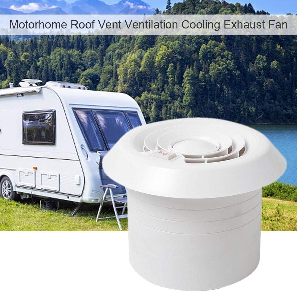 Exhaust Cooling Fan -- MASO Car 12V RV Motorhome Roof Vent Ventilation Cooling Exhaust Fan Noiseless Energy-saving for Homes Trailer Travel Caravan ——Exhaust Fan Shell(without indoor air vent)