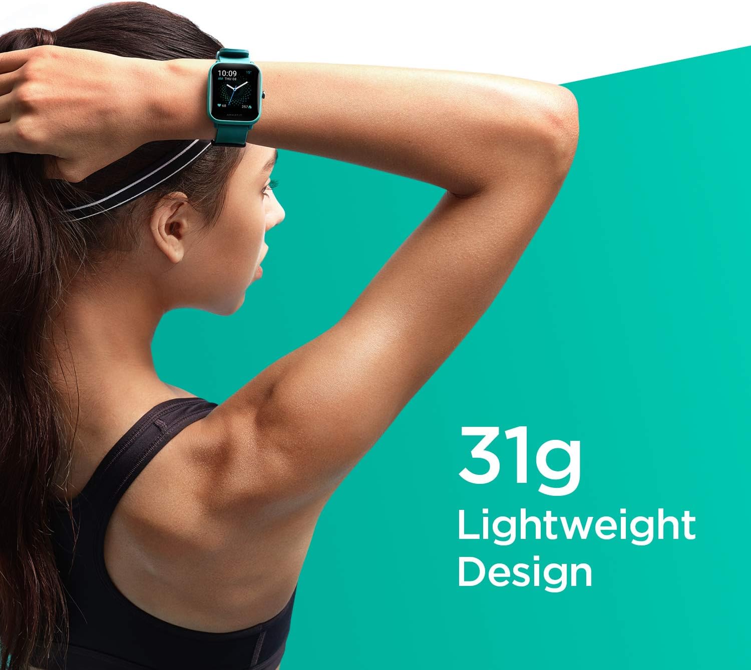 Amazfit Bip U Pro Smart Watch with Alexa Built-In for Men Women, GPS Fitness Tracker with 60+ Sport Modes, Blood Oxygen Heart Rate Sleep Monitor, 5 ATM Water Resistant, for iPhone Android(Green)