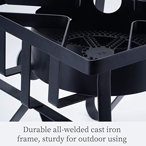 ARC 200,000BTU Single Burner Propane Stove, Heavy Duty Propane Burner For Outdoor Cooking Turkey Fryer, Crawfish Boil, Homebrewing