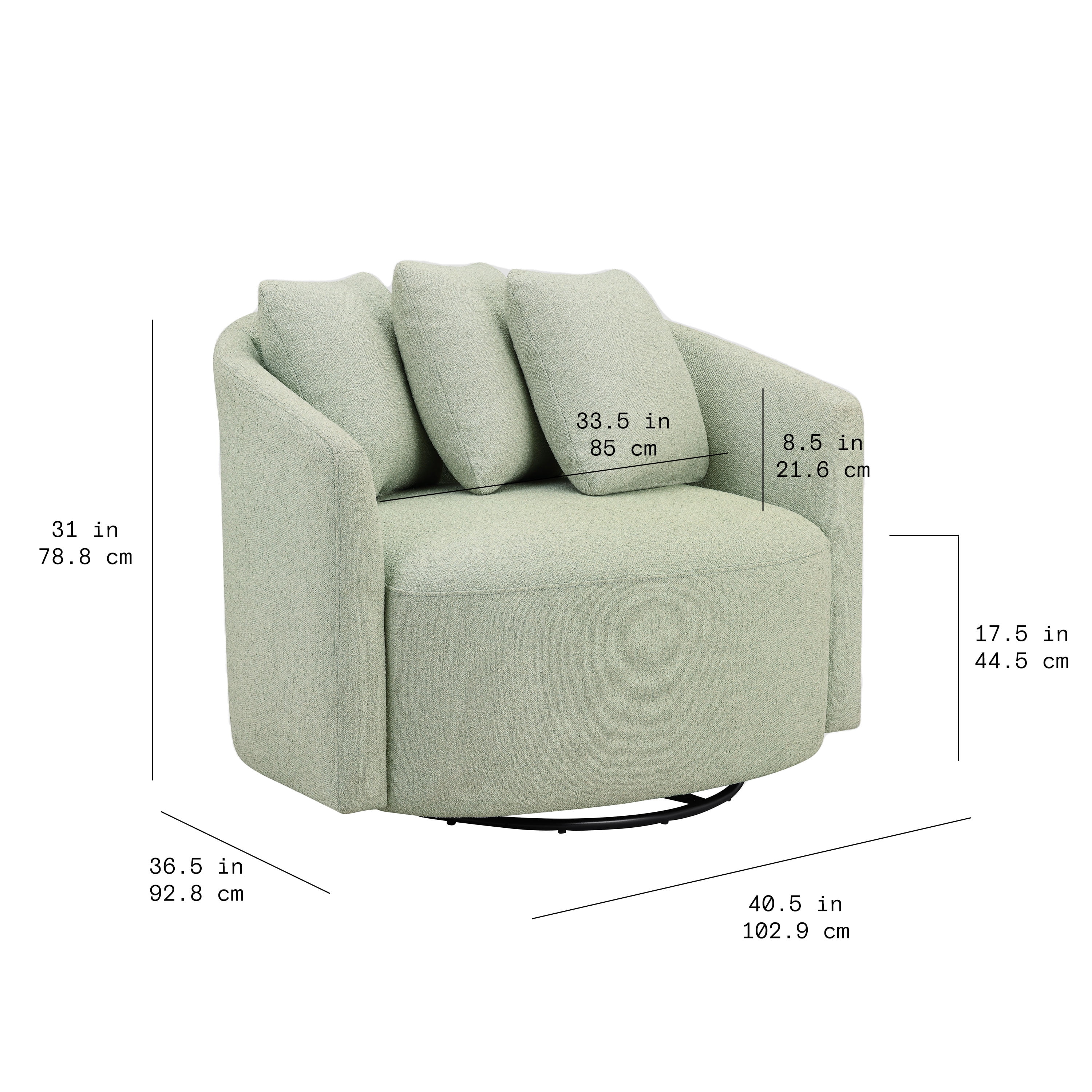 Beautiful Drew Chair by Drew Barrymore, Sage