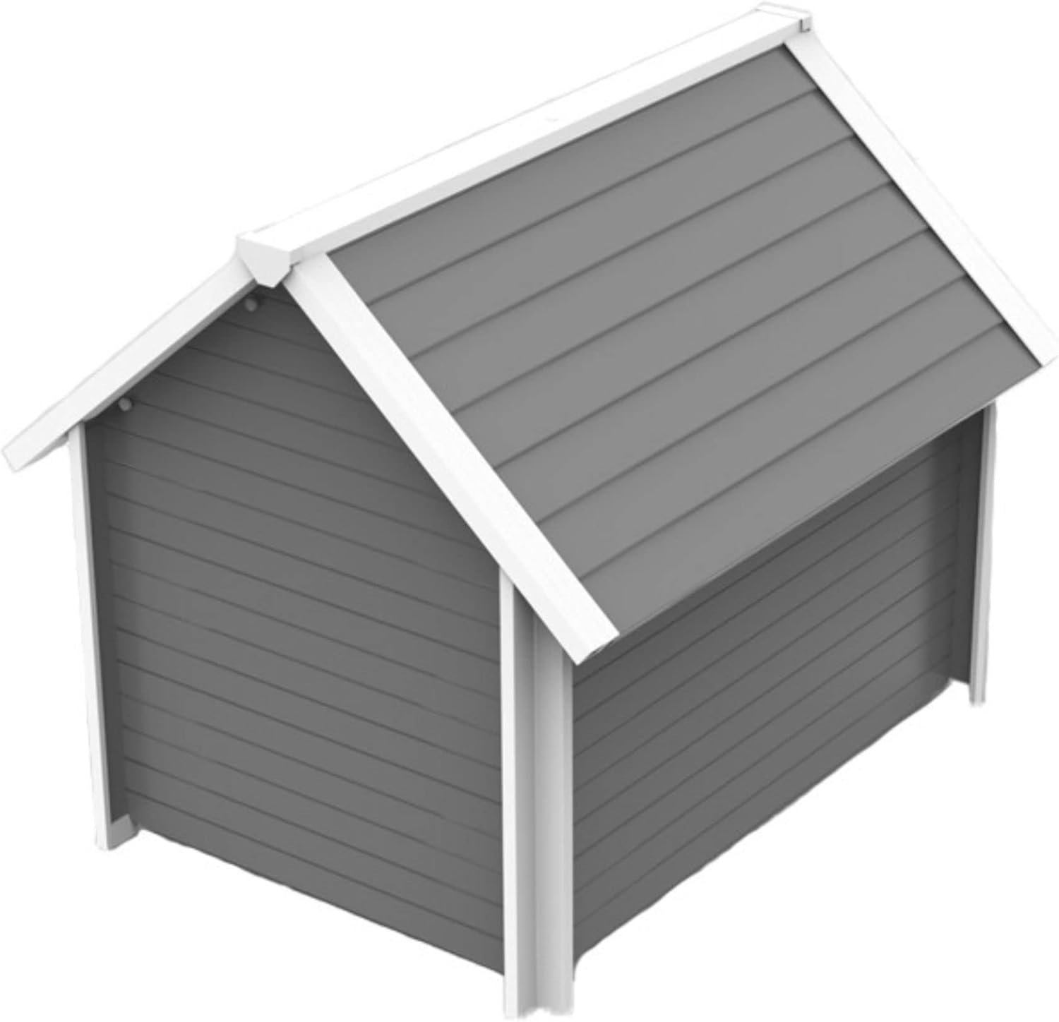 Extra Large ECOFLEX® Pet Dog House - Outdoor Bunk Style Shelter for Dogs up to 150lbs - Raised Floor for Flow Through Ventilation, Weather Proof & Easy to Clean - 10 Year Manufacturer's Warranty
