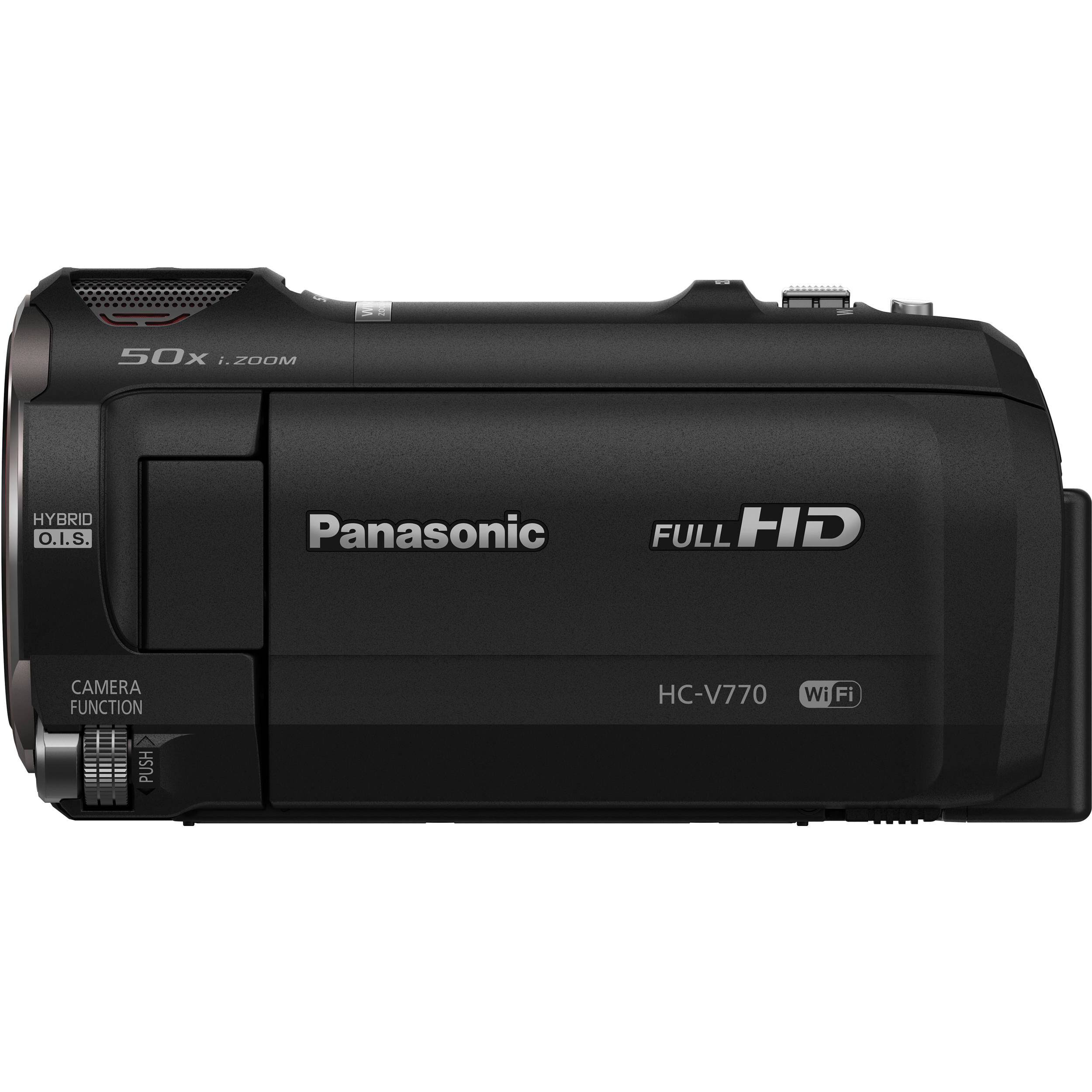 Panasonic HC-V770 12.76 MP Camcorder - 1080p - Black