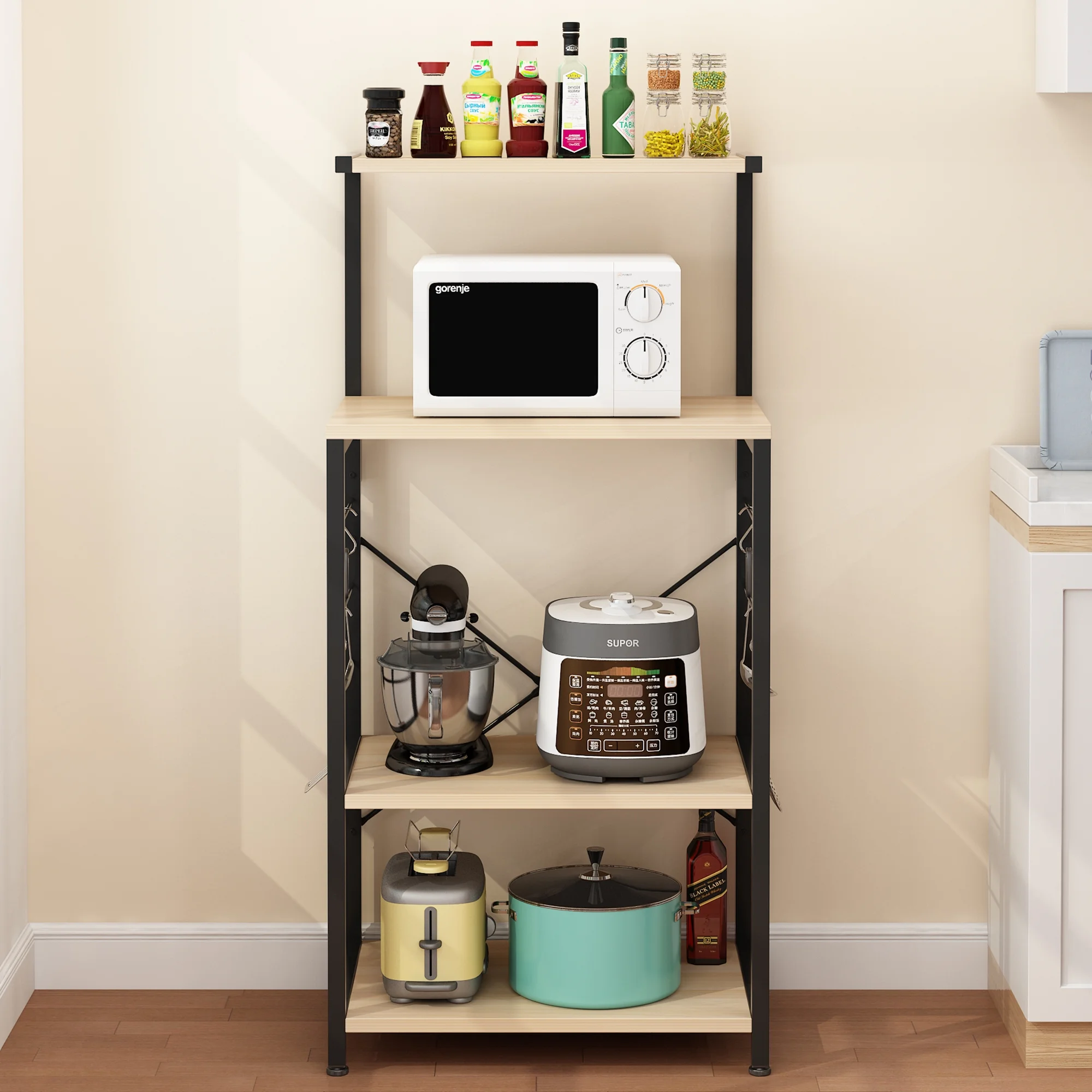 Zimtown Kitchen Microwave Oven Stand Storage Organizer