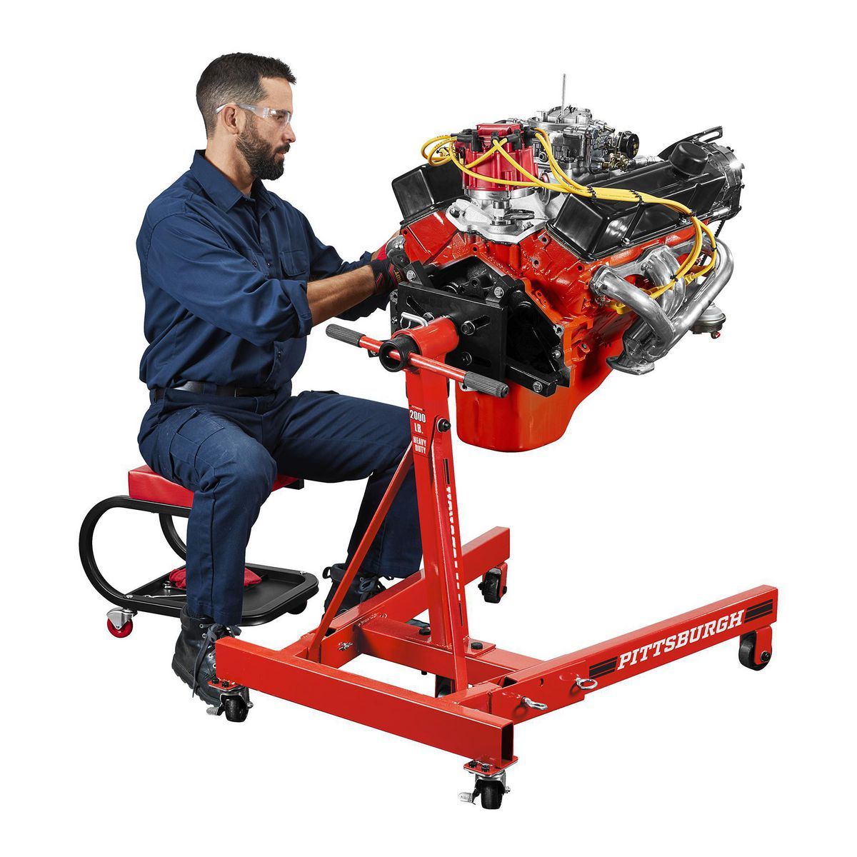 PITTSBURGH 2000 lb. Capacity Foldable Engine Stand