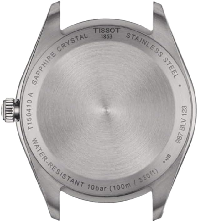 Tissot Mens PR 100 316L Stainless Steel case Quartz Watches, Grey, Stainless Steel, 20 (T1504101109100)